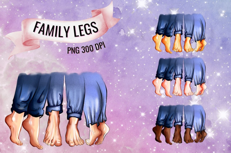 family-legs-clipart