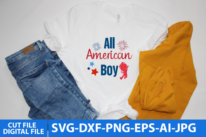 all-american-boy-svg-design