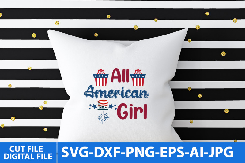 all-american-girl-svg-design