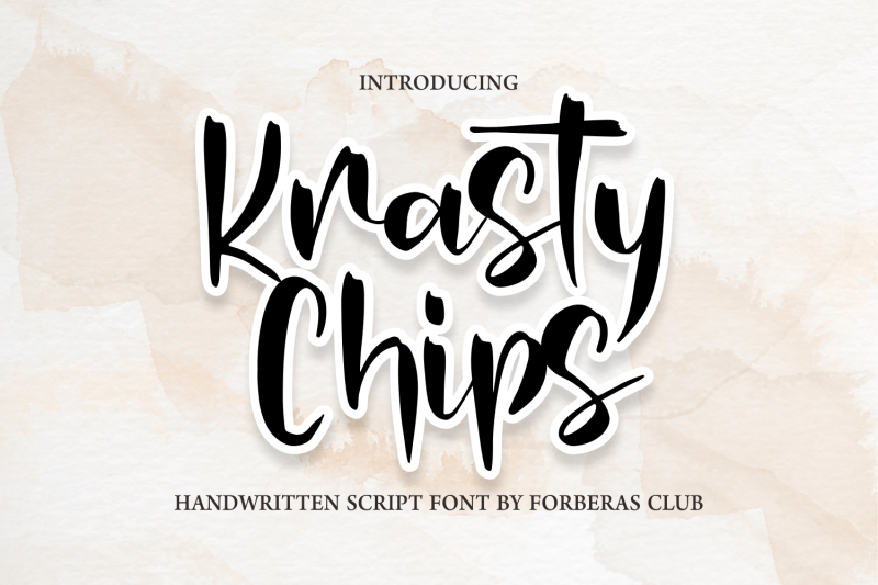 krasty-chips-handwritten-script-font