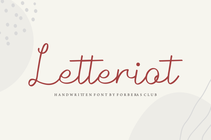 letteriot-handwritten-font