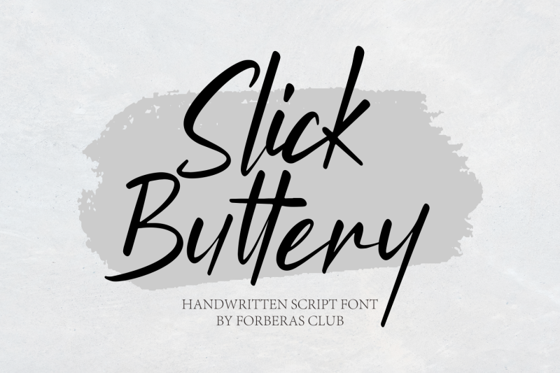 slick-buttery-handwritten-font