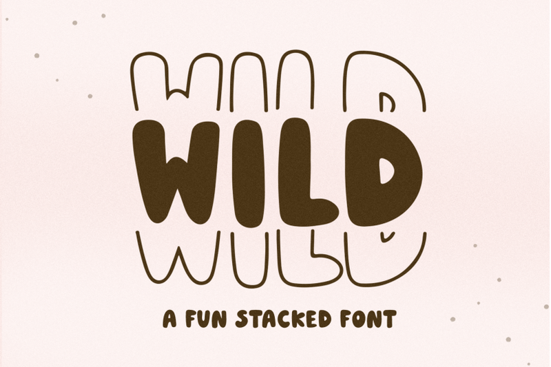 wild-stacked-a-fun-stacked-font