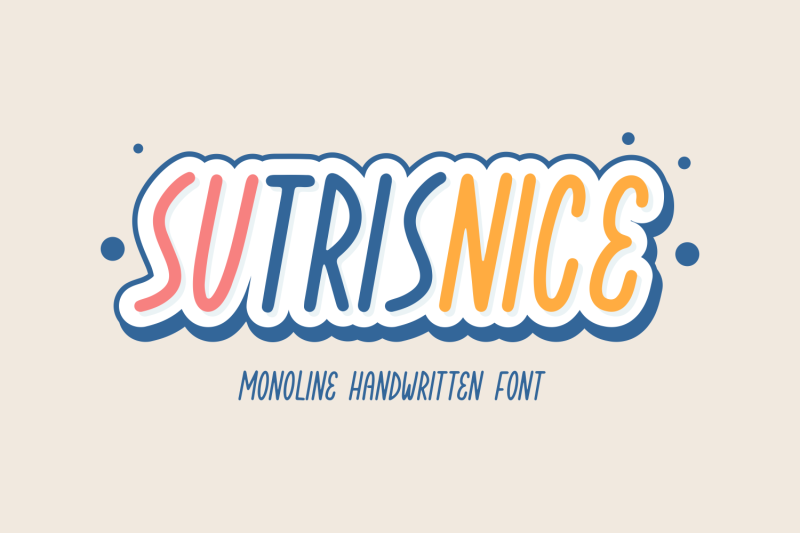 sutrinisce-monoline-handwritten-font