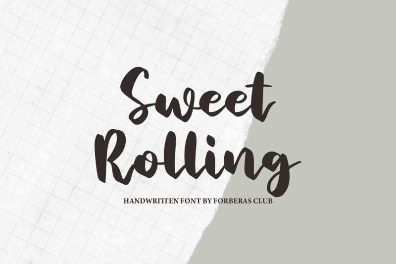sweet-rolling-handwritten-font