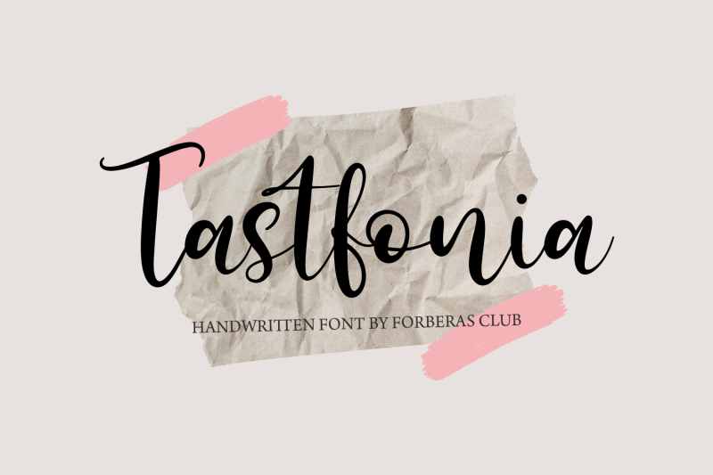 tastfonia-handwritten-font