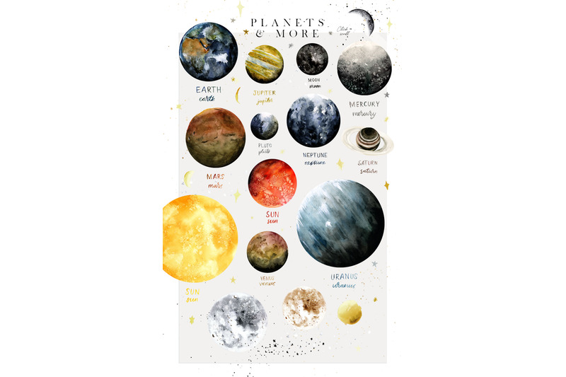 galaxy-planets-watercolor-collection