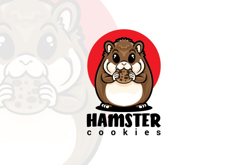 hamster-cookie-mascot-logo