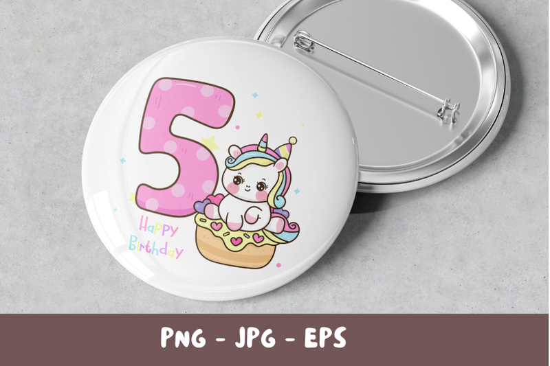 birthday-number-fifth-birthday-party-angel-kawaii-clipart