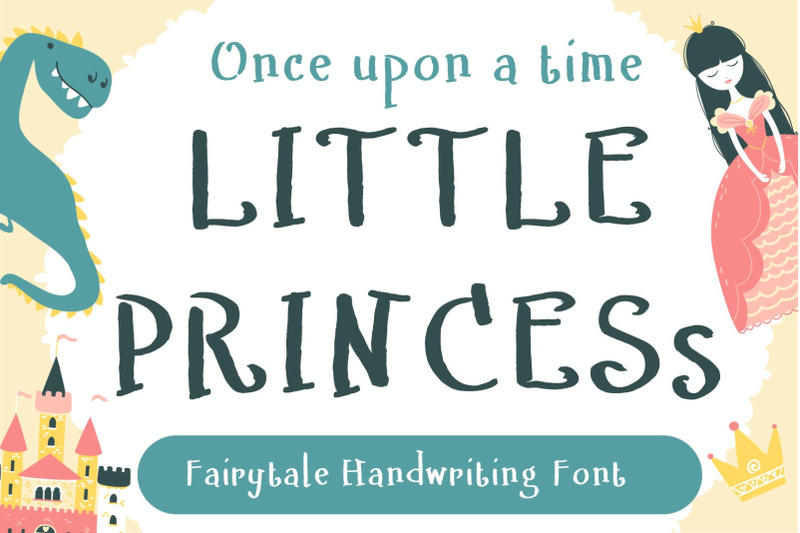 little-princess-handwritten-cute-kid-font-kawaii-style