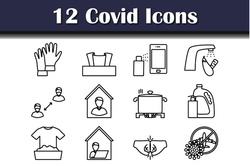 covid-icon-set