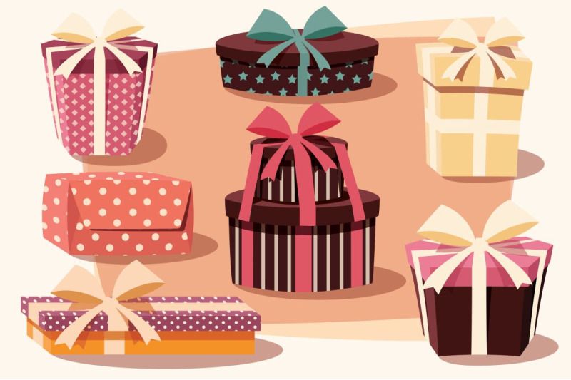 collection-of-24-gift-boxes-vector