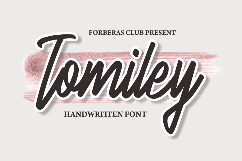 tomiley-handwritten-font