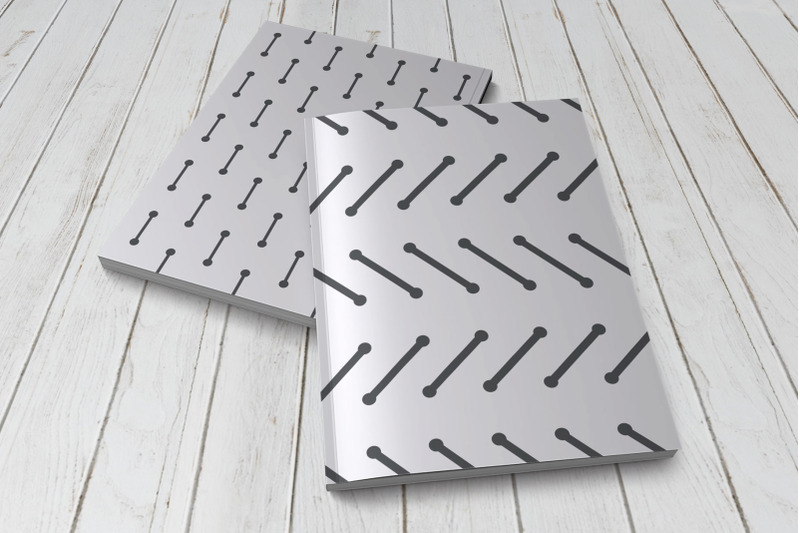 gray-geometric-striped-patterns