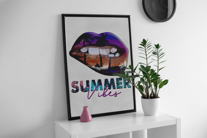 summer-vibes-sexy-lip-png-design