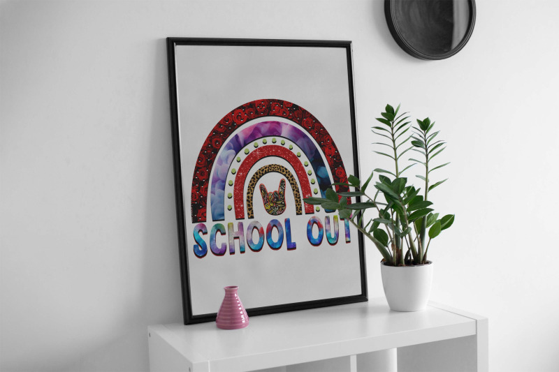 school-out-rainbow-sublimation-design