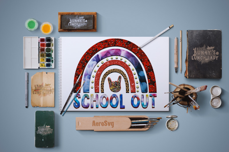 school-out-rainbow-sublimation-design