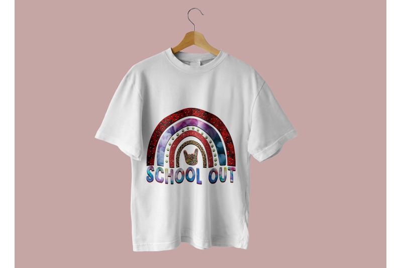 school-out-rainbow-sublimation-design