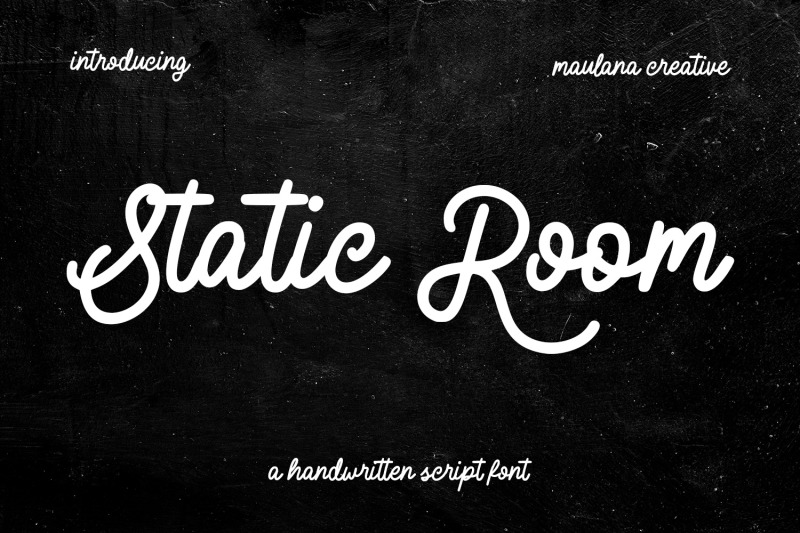 static-room-cursive-script-font