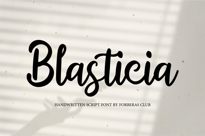 blasticia-handwritten-font