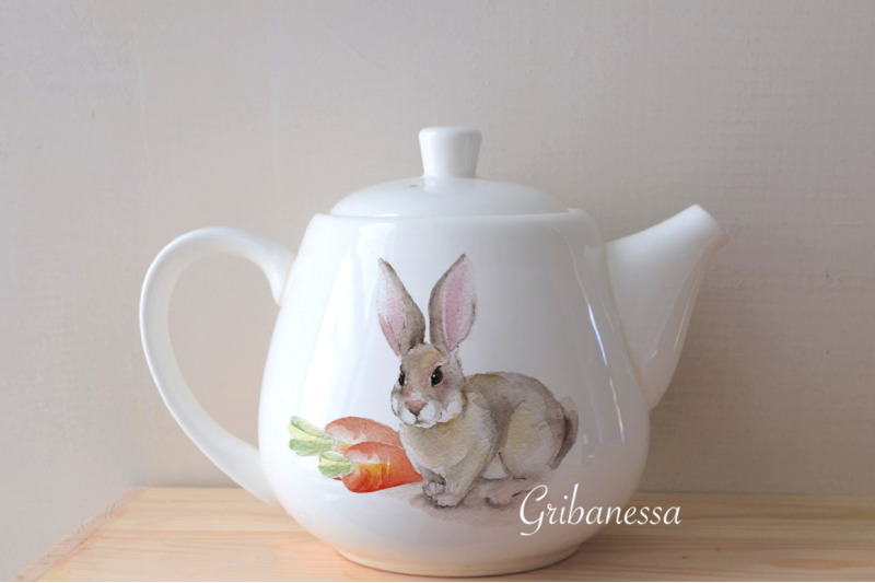 rabbit-watercolor-pattern