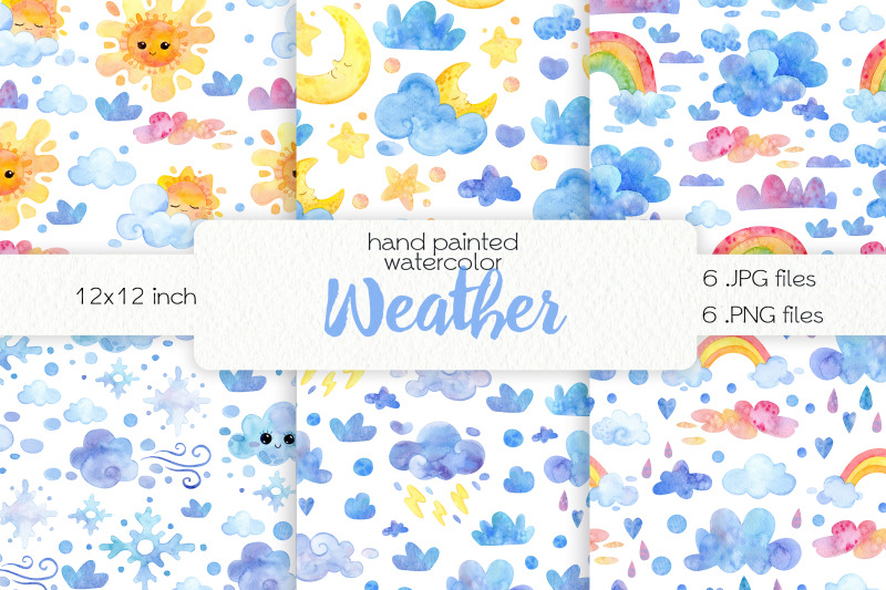 watercolor-weather-seamless-pattern