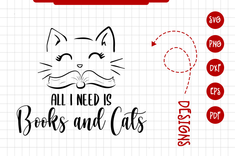 read-quote-all-i-need-is-books-and-cats