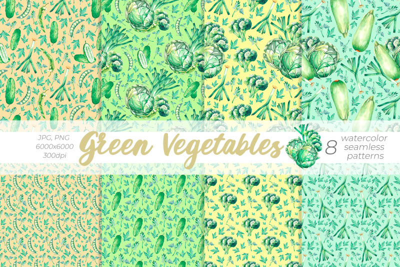 green-vegetables-watercolor-patterns-png-jpg