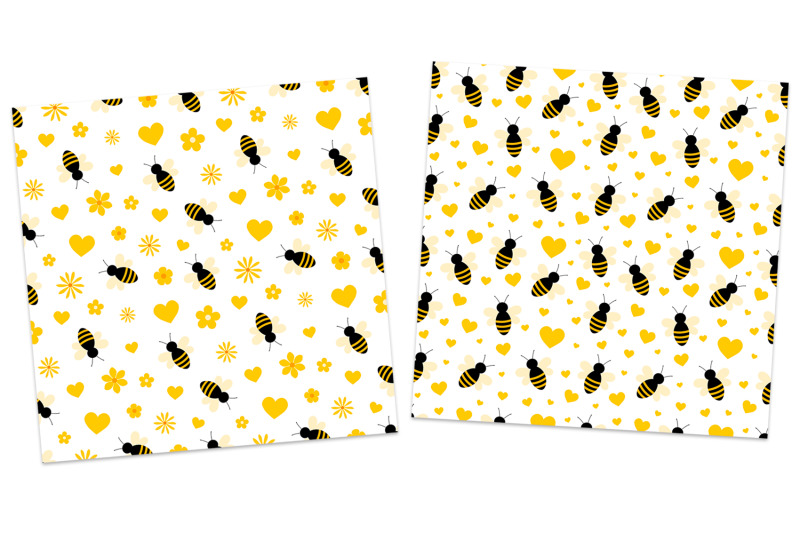 bees-pattern-honey-pattern-bees-background-bees-svg