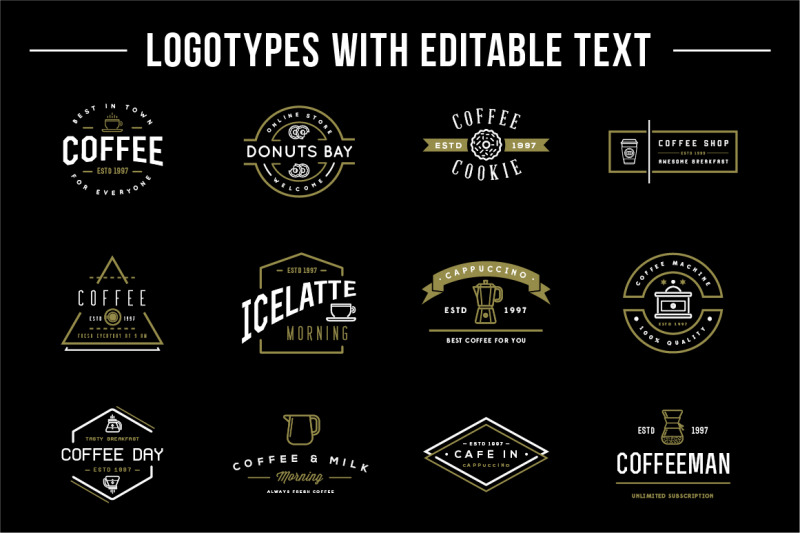 58-coffee-icons-amp-36-editable-logos