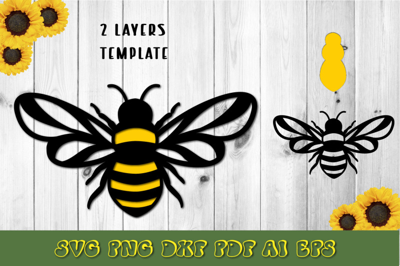 bee-svg-3d-layered-svg-3d-bee-cut-template
