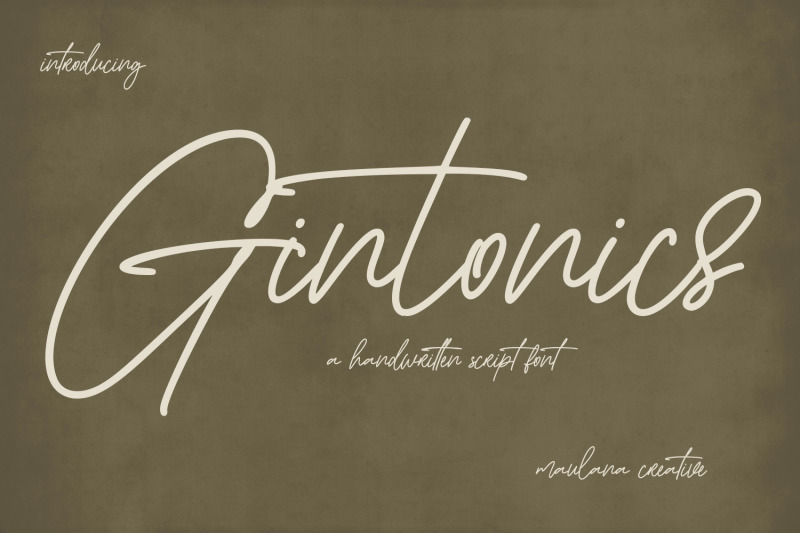 gintonics-signature-script-font