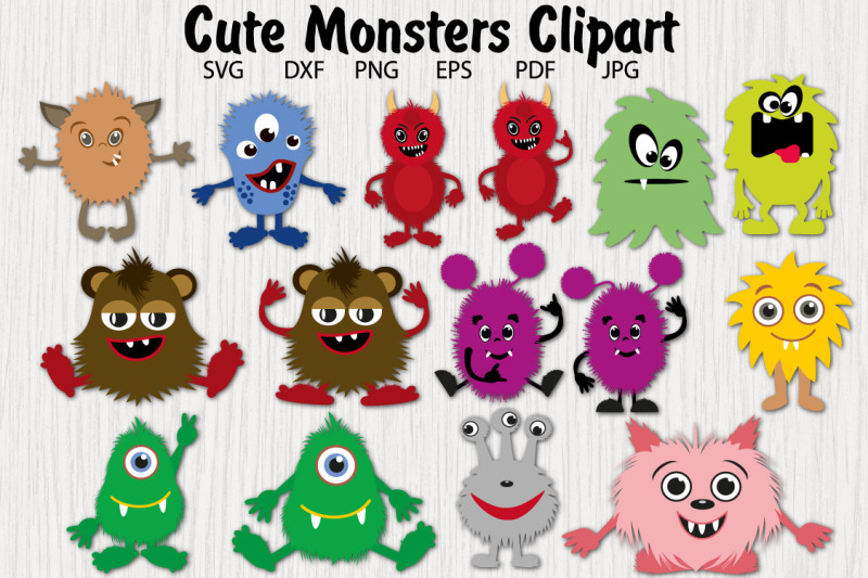 cute-monsters-vector-clipart-furry-monsters-png