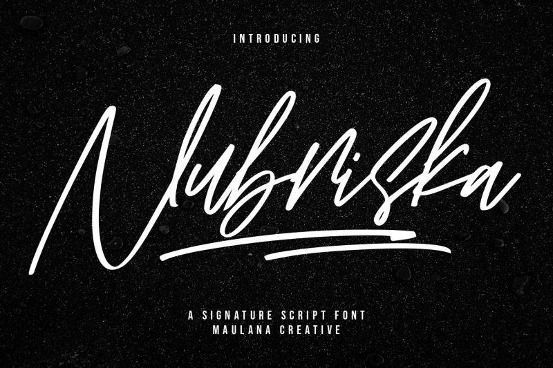 nubriska-signature-script-font