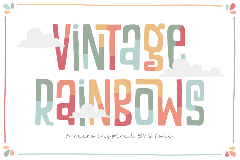 vintage-rainbows-font