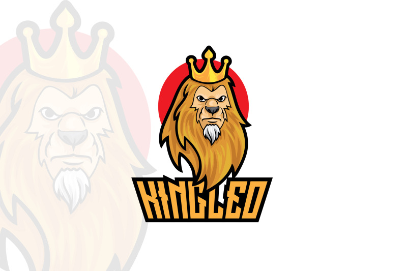 king-leo-mascot-logo