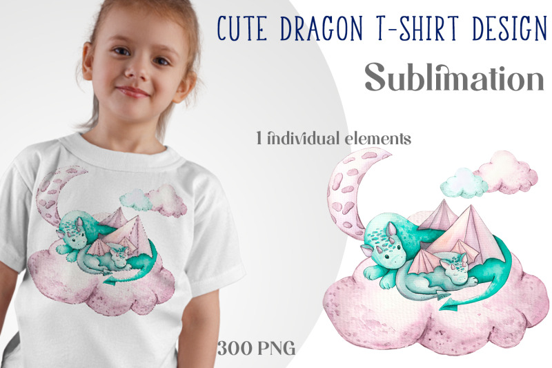 dragons-watercolor-clipart-sublimation-designs