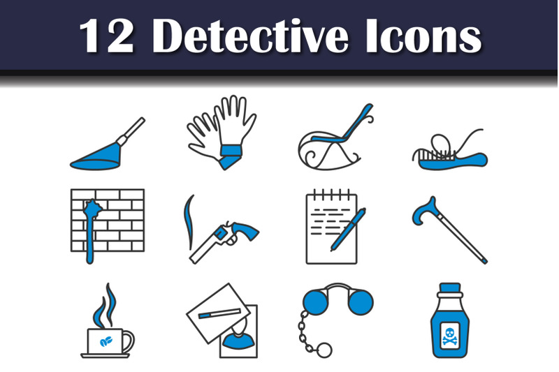 detective-icon-set