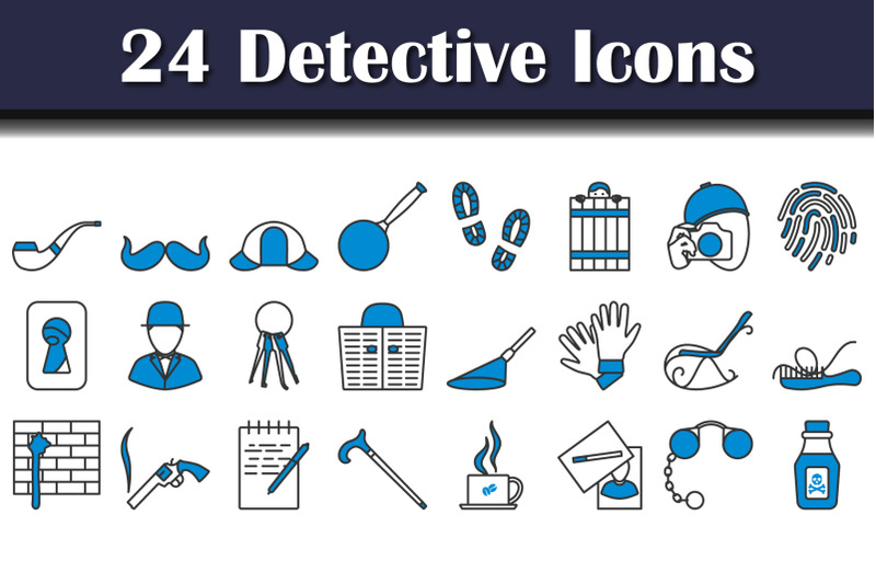 detective-icon-set