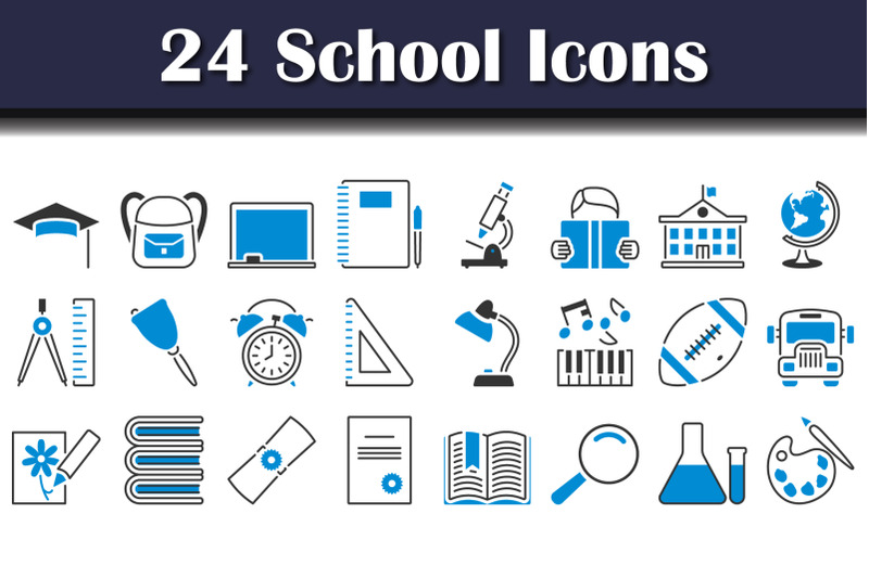 school-icon-set