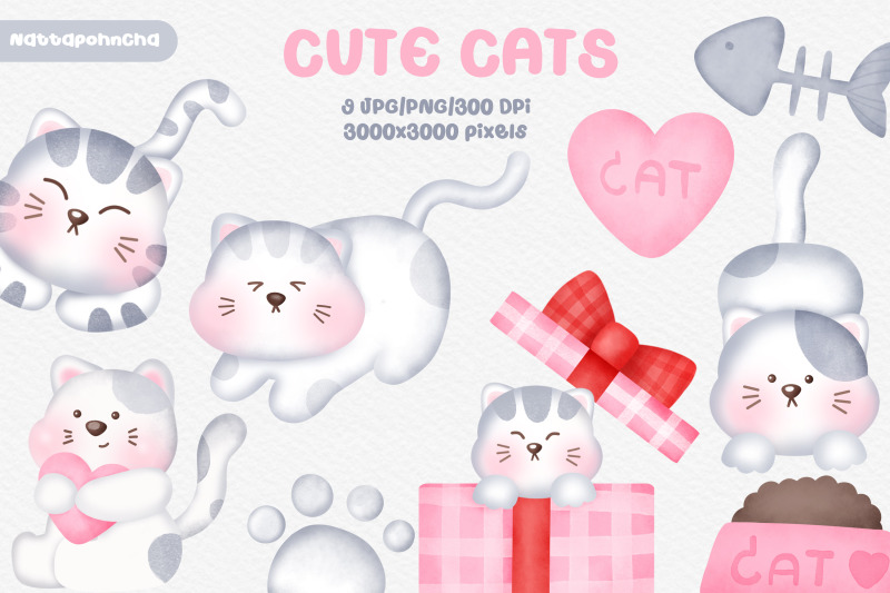 watercolor-cute-cat-clipart