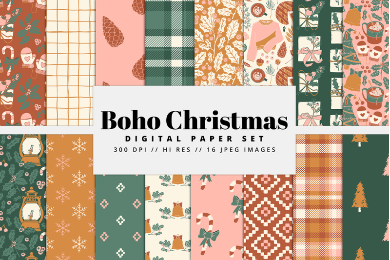 boho-christmas-digital-paper