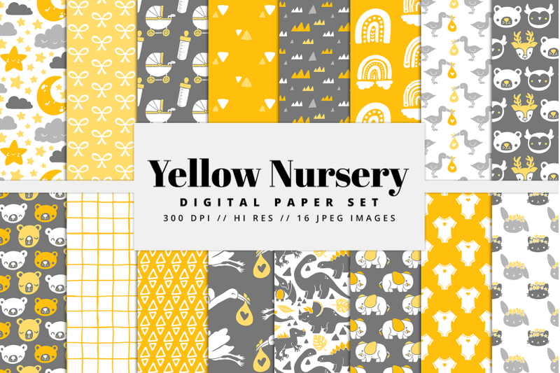 yellow-nursery-digital-paper