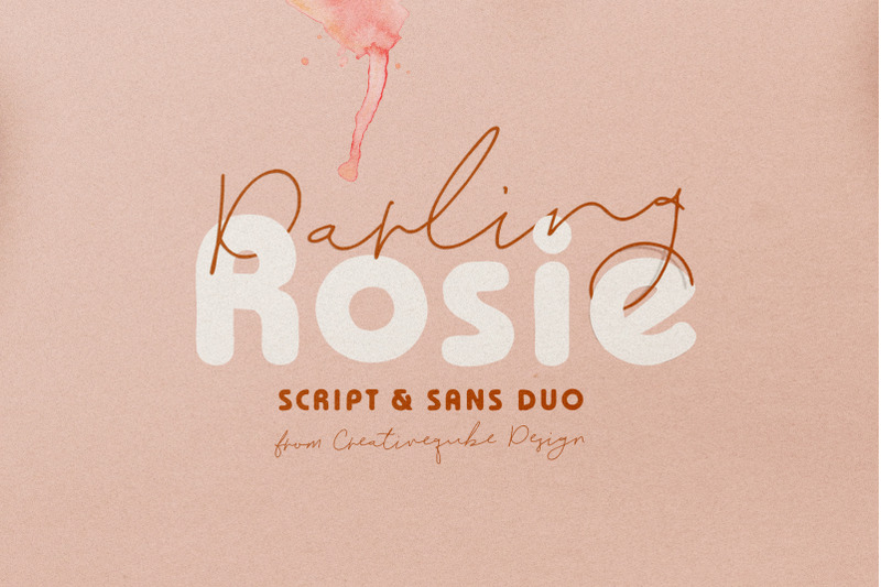 darling-rosie-font-duo-watercolor
