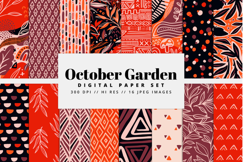 october-garden-digital-paper