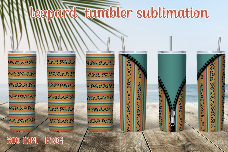 tumbler-sublimation-design-tumbler-leopard