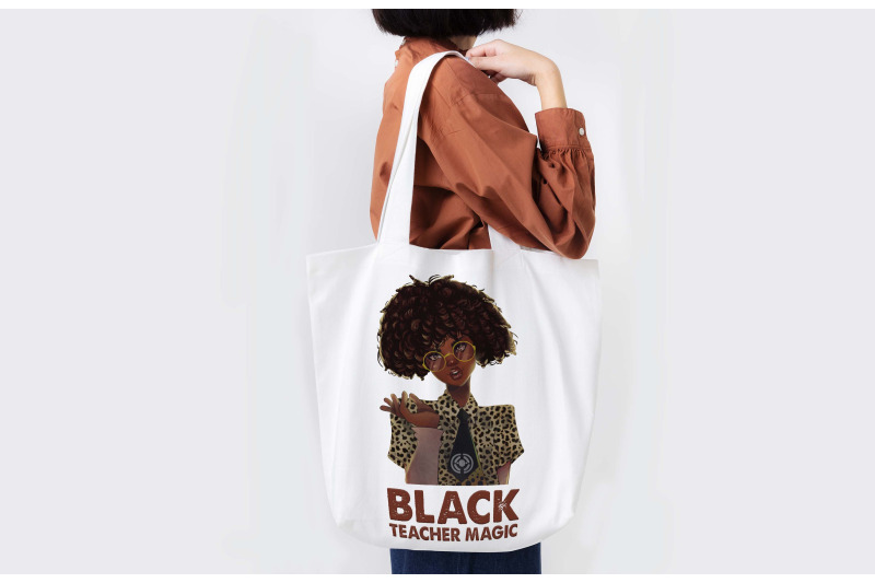 black-teacher-magic-leopard-shirt-design-png