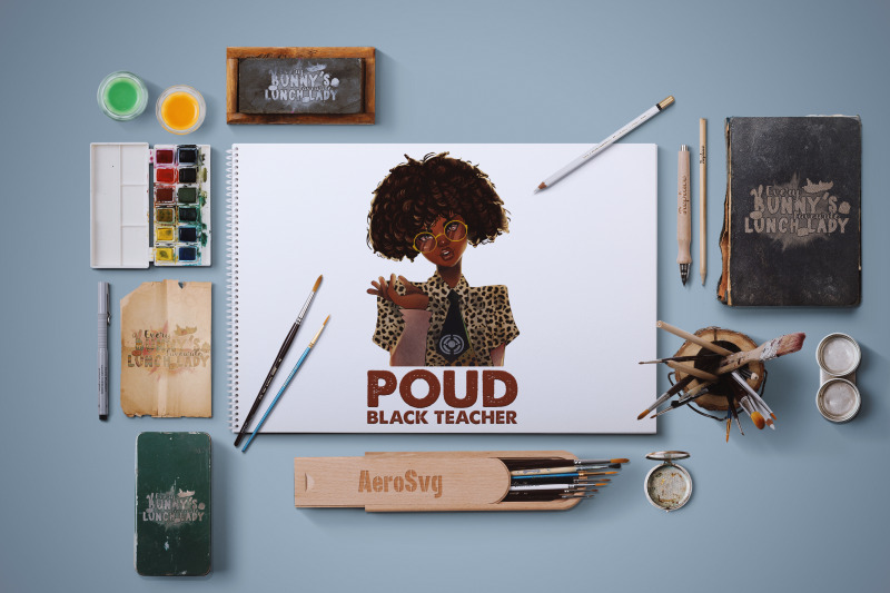 poud-black-teacher-magic-gift-for-melanin-teacher-png
