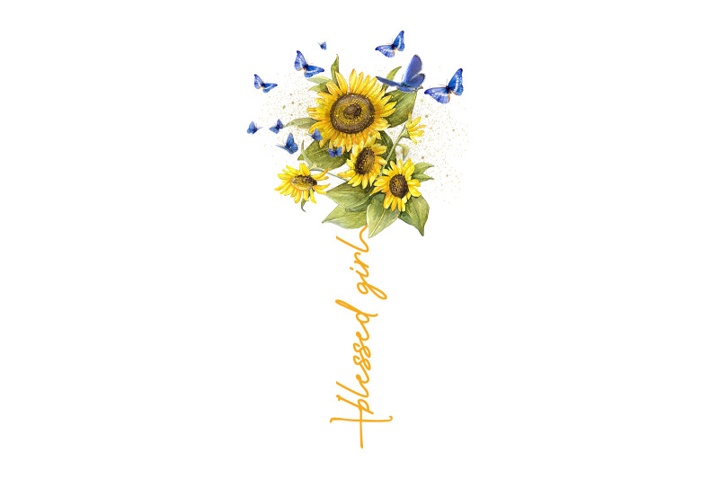 blessed-girl-sunflower-gift-for-mother-day