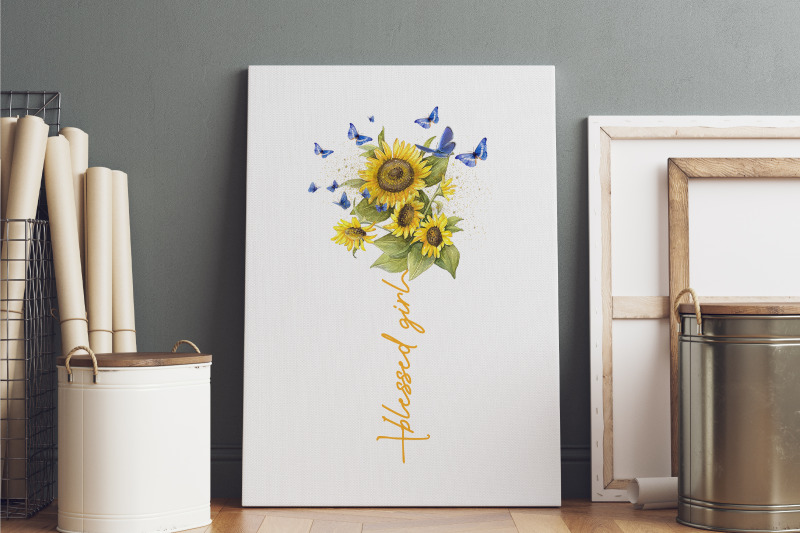 blessed-girl-sunflower-gift-for-mother-day